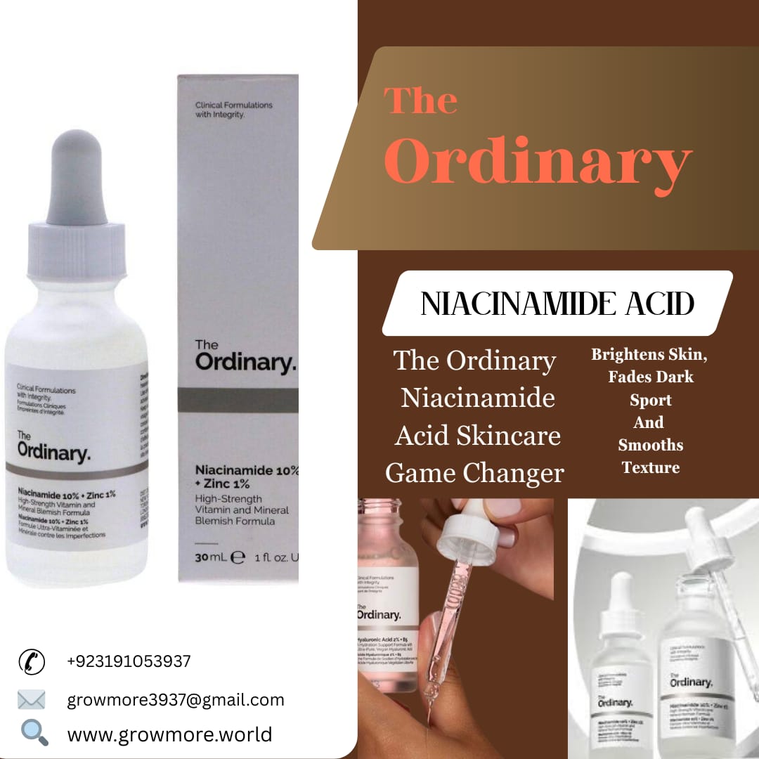 The Ordinary Scrum (NIACINAMIDE ACID) Provides hydration, plumps the skin, and smooths texture